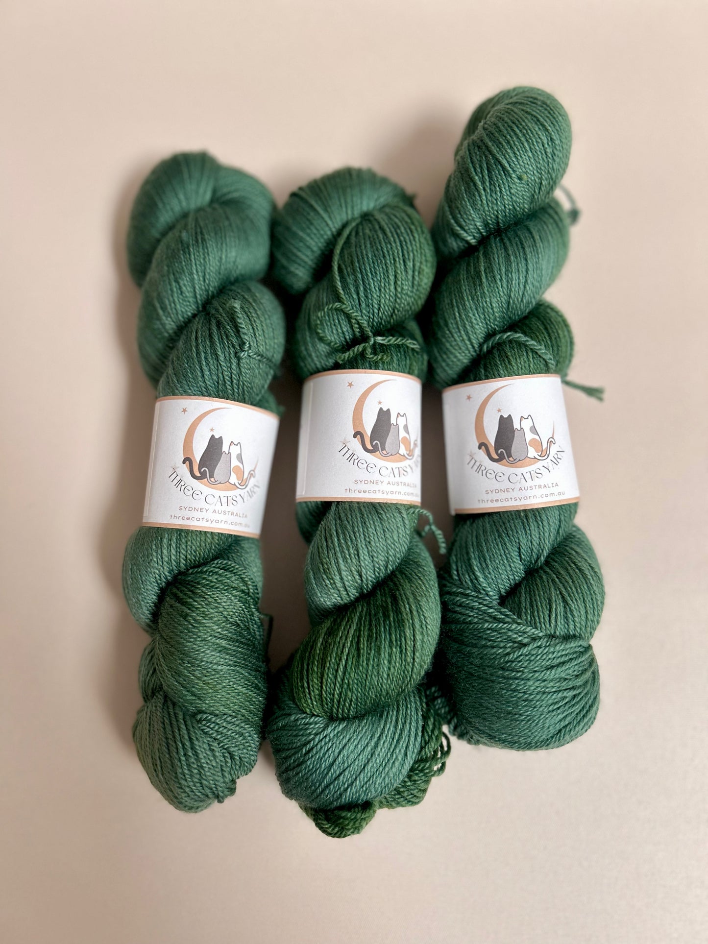 Three Cats Yarn - Evergreen Fingering weight