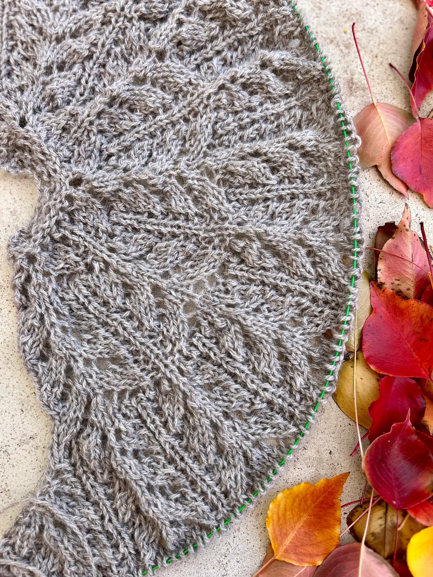 Whiskey in a Teacup Shawl set - Grey Corriedale DK