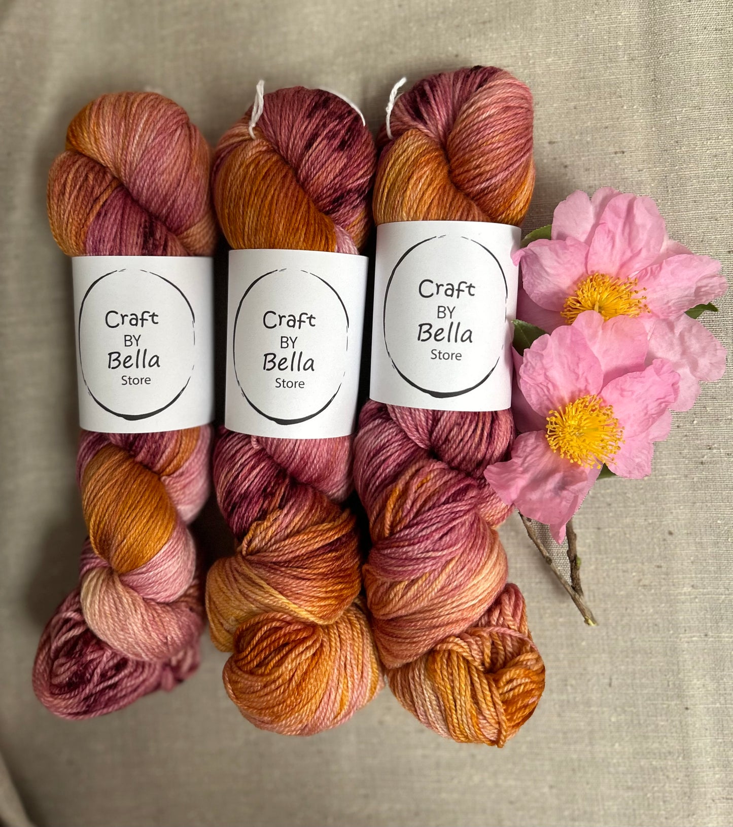 Craft by Bella x Society Knits 4ply Camellia