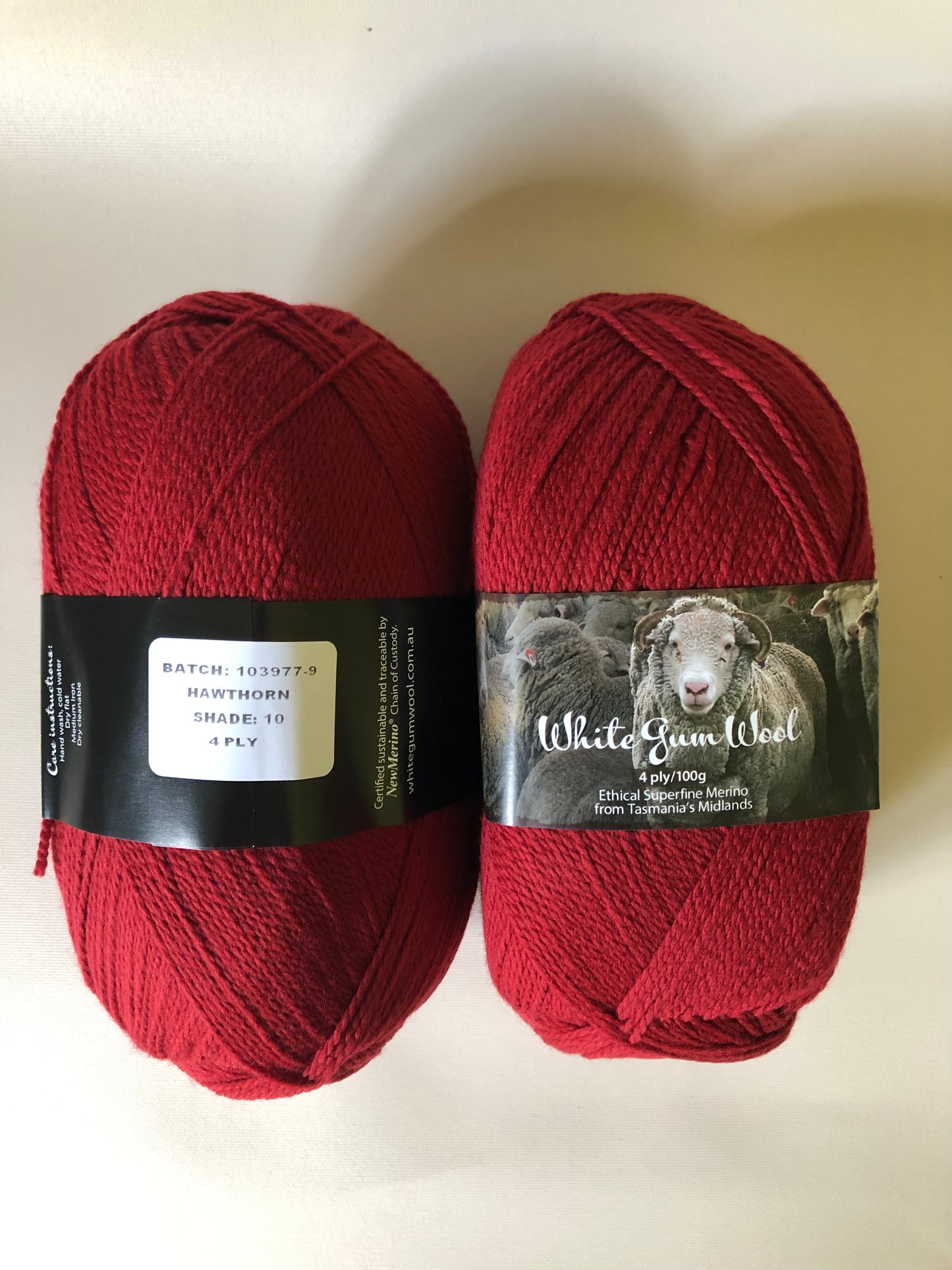 White Gum Wool 4 ply Hawthorn