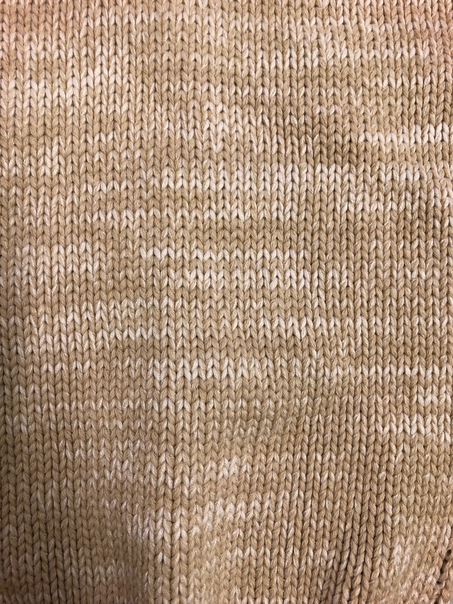Society Knits Fawn and White cotton upcycled yarn 100g