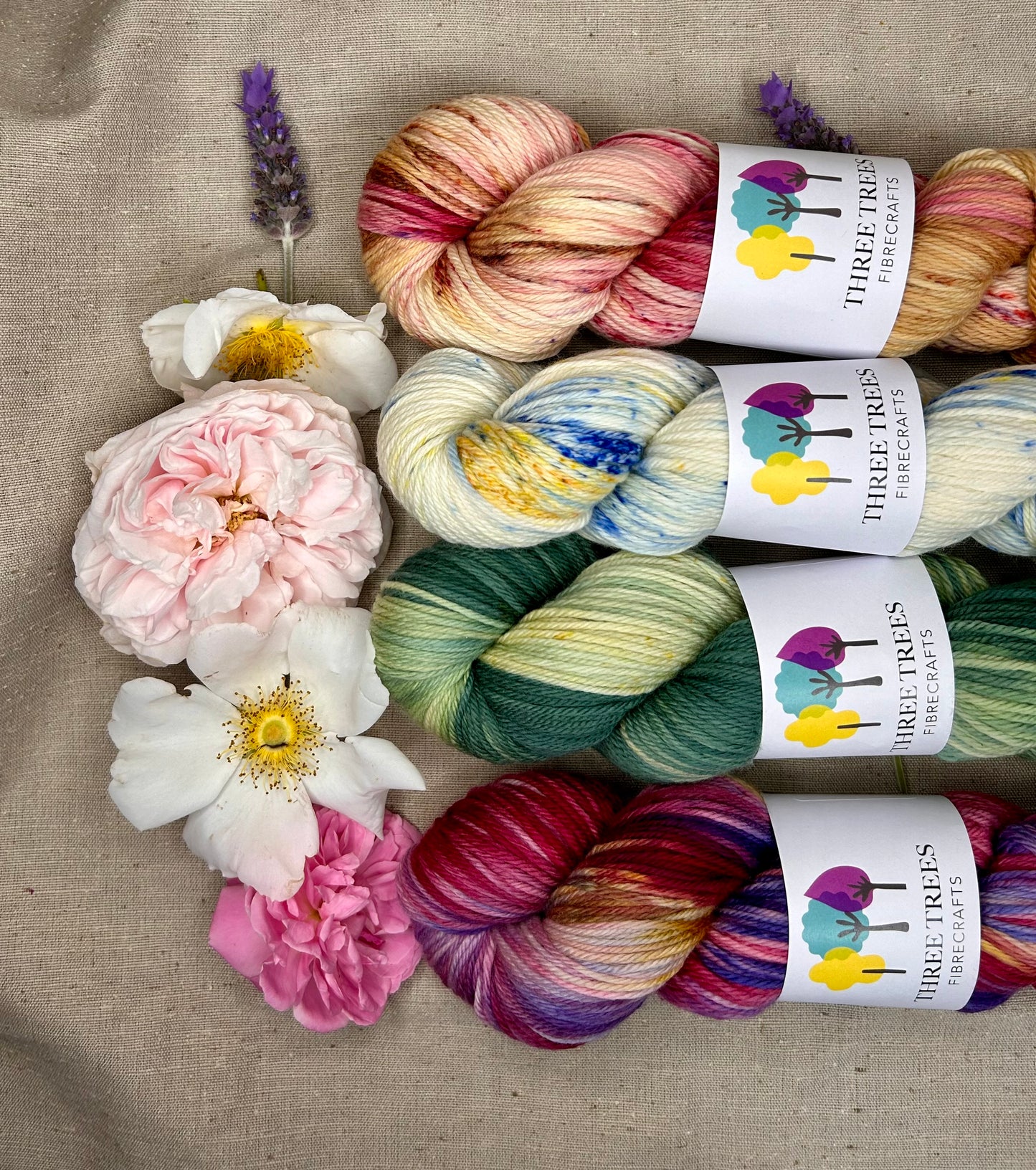 The High Tea collection - Three Trees Fibrecrafts and Society Knits 8 ply