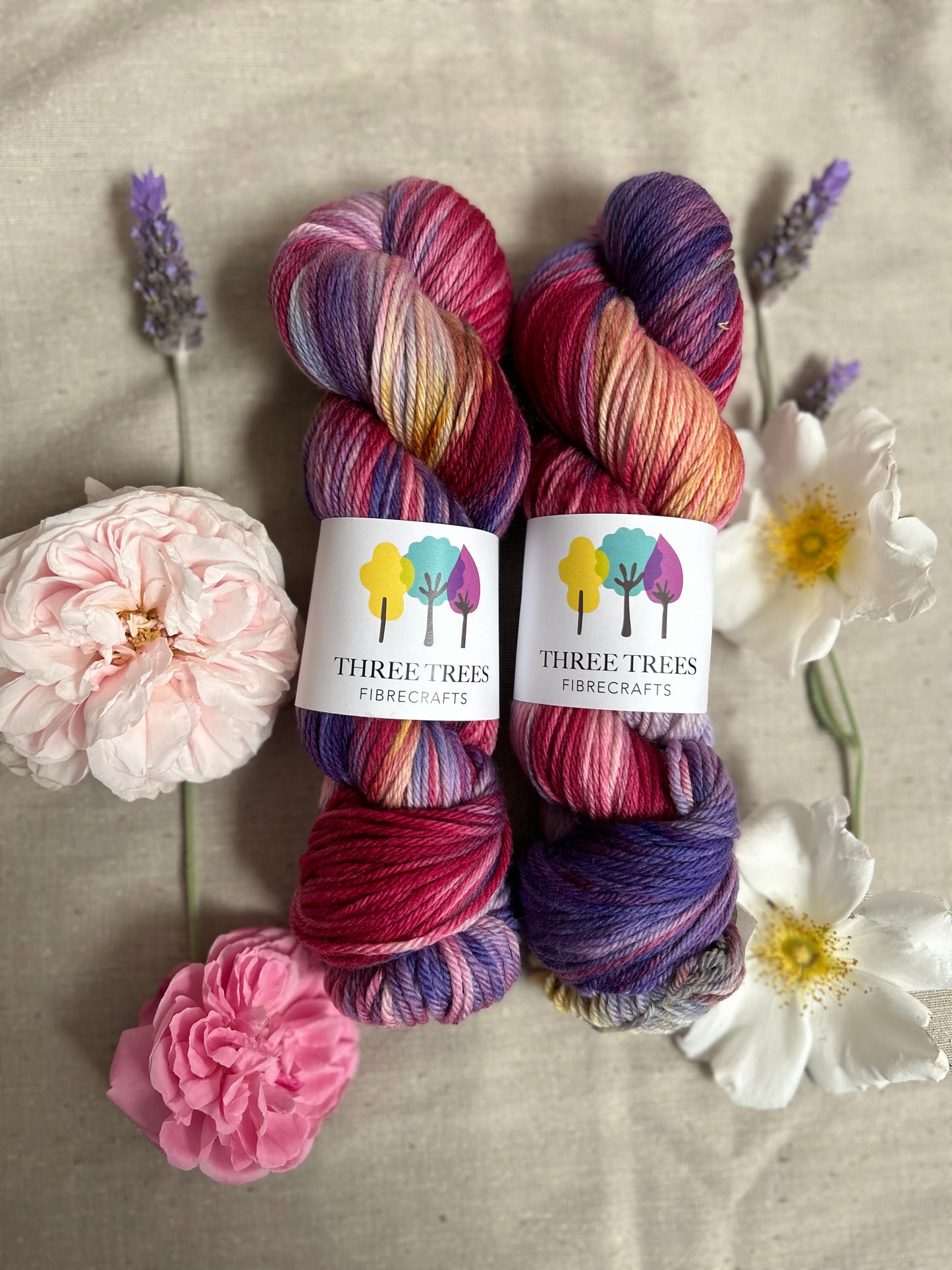 The High Tea collection - Three Trees Fibrecrafts and Society Knits 8 ply