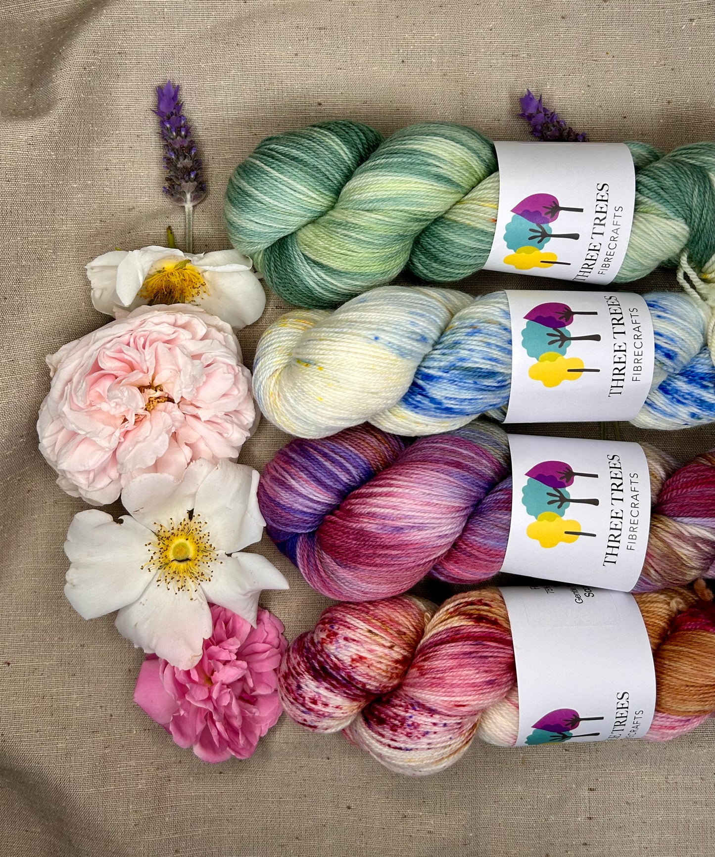 The High Tea collection - Three Trees Fibrecrafts and Society Knits 4ply