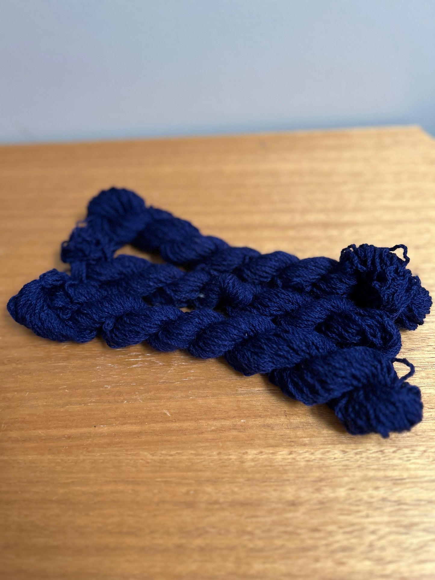 Society Knits Navy upcycled yarn