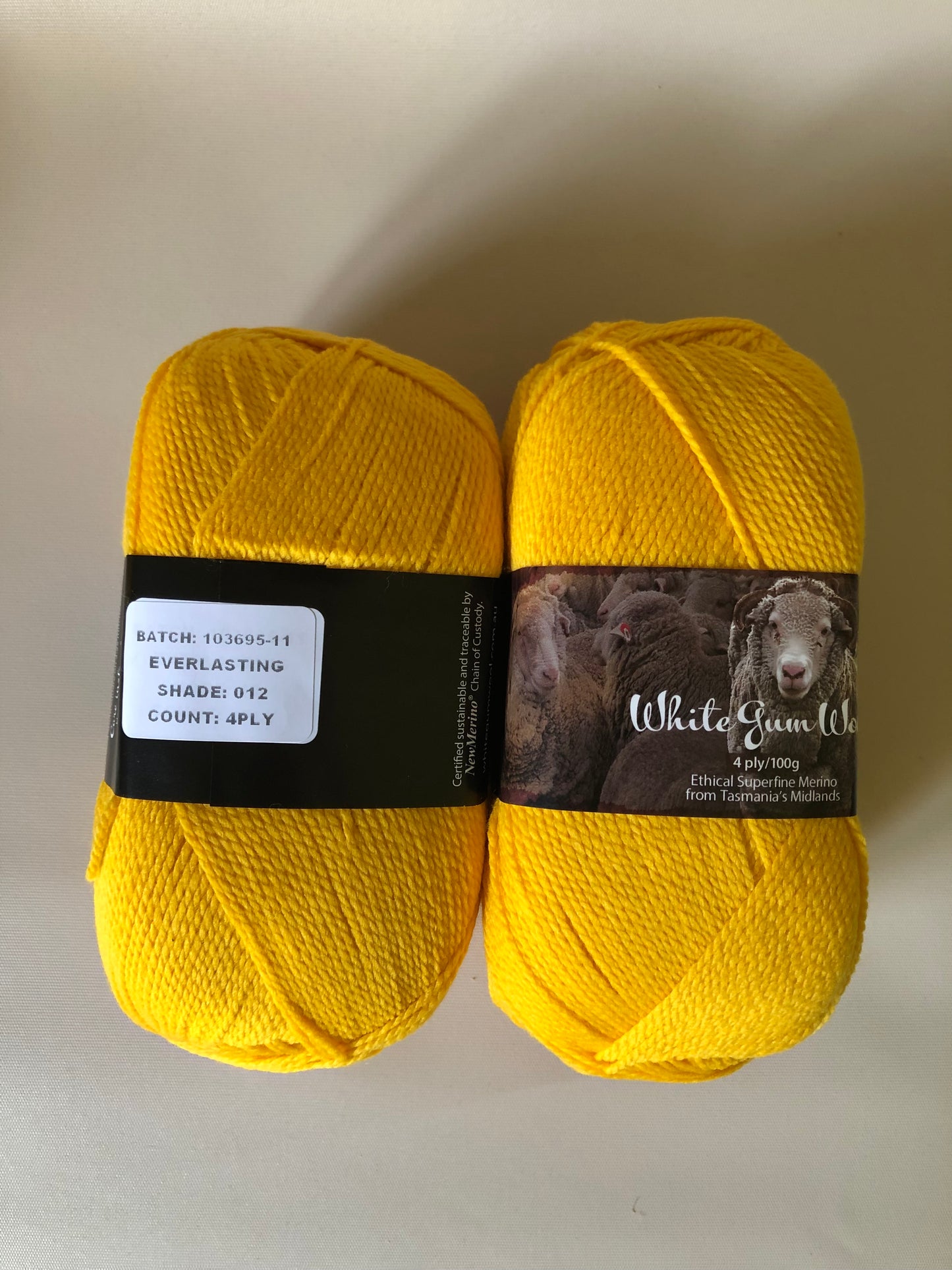 White Gum Wool 4 ply Everlasting